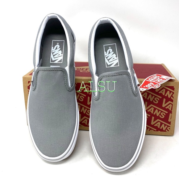 VANS Classic Slip On Wild Canvas Gray Casual Shoes Women’s Size 9.5 VN0003Z4LNQ - Picture 5 of 10